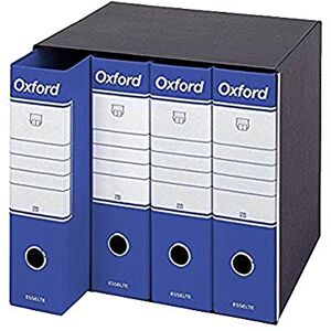 Esselte Group 6 Oxford with Lever Mechanism and Binders with Cover Gruppo da 4 Blue Esselte Group 6 Oxford with Lever Mechanism and Binders with Cover Gruppo da 4 Blue