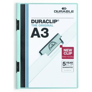 Durable 221806 Clip Folder DuraClip A3, Hard Foil, Up to 60 Sheets A3, Blue, Pack of 10 Durable 221806 Clip Folder DuraClip A3, Hard Foil, Up to 60 Sheets A3, Blue, Pack of 10