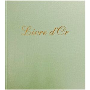 Exacompta Ref. 309E 1 Prestige Guest Book Format 21 x 19 cm Cover Paper Imitation Croco Grain Gold Spine with Inscription 140 Plain White Pages Green Exacompta Ref. 309E 1 Prestige Guest Book Format 21 x 19 cm Cover Paper Imitation Croco Grain Gold Spine with Inscription 140 Plain White Pages Green