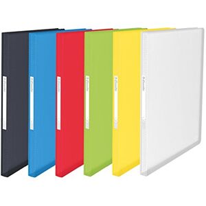 Leitz Esselte Folder Sleeves, A4, Clear Pockets, Flexible Cover, Assorted Colours, Range Vivida 100 fundas multicoloured Leitz Esselte Folder Sleeves, A4, Clear Pockets, Flexible Cover, Assorted Colours, Range Vivida 100 fundas multicoloured