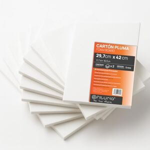 OFITURIA Foam Board, White, A3 (29.7 x 42 cm), Pack of 2, Expanded Polystyrene Plate, Lightweight and Rigid, Foam Board, Versatile and Cuttable, for Crafts and Models, 5 mm OFITURIA Foam Board, White, A3 (29.7 x 42 cm), Pack of 2, Expanded Polystyrene Plate, Lightweight and Rigid, Foam Board, Versatile and Cuttable, for Crafts and Models, 5 mm