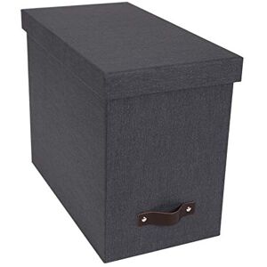 Bigso Box of Sweden File Organiser Storage with Stylish Leather Handle Scandinavian Look Organiser Box Including 8 Hanging Files Container for Folders Made of Fibreboard and Paper Black Bigso Box of Sweden File Organiser Storage with Stylish Leather Handle Scandinavian Look Organiser Box Including 8 Hanging Files Container for Folders Made of Fibreboard and Paper Black