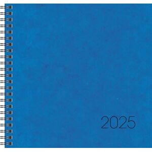 BRUNNEN Book Calendar Model 766 (2025), 2 Pages = 1 Week, 210 × 205 mm, 144 Pages, Cardboard Cover, Blue BRUNNEN Book Calendar Model 766 (2025), 2 Pages = 1 Week, 210 × 205 mm, 144 Pages, Cardboard Cover, Blue