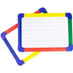 SHOW-ME A4 Magnetic Rainbow Framed Whiteboard – Double-Sided Drywipe, Plain & Gridded, Pack of 10 – Ideal for Classroom, Phonics, and Early Years Learning SHOW-ME A4 Magnetic Rainbow Framed Whiteboard – Double-Sided Drywipe, Plain & Gridded, Pack of 10 – Ideal for Classroom, Phonics, and Early Years Learning