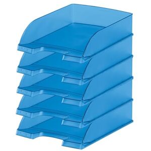 Leitz Letter Tray A4 Frosted Blue Pack of 5 Leitz Letter Tray A4 Frosted Blue Pack of 5