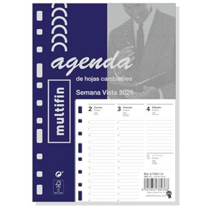 Finocam Multifin Annual Refill 2025 Week Vertical View January 2025 December 2025 (12 months) Spanish Finocam Multifin Annual Refill 2025 Week Vertical View January 2025 December 2025 (12 months) Spanish