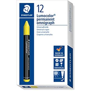 STAEDTLER 236-1 Lumocolor Omnigraph Universal Permanent Marking Crayon Yellow (Pack of 12) STAEDTLER 236-1 Lumocolor Omnigraph Universal Permanent Marking Crayon Yellow (Pack of 12)