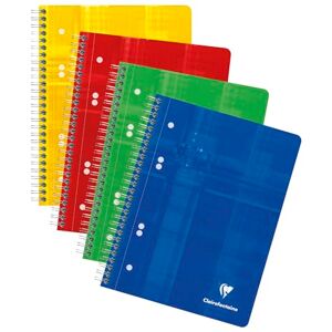 Clairefontaine 8570C Pack of 5 Studium Spiral Notebooks A5+ 16x21 cm 160 Detachable Pages Perforated 6 Holes Plain White Paper White 90 g Cover Laminated Card Random Colours Clairefontaine 8570C Pack of 5 Studium Spiral Notebooks A5+ 16x21 cm 160 Detachable Pages Perforated 6 Holes Plain White Paper White 90 g Cover Laminated Card Random Colours