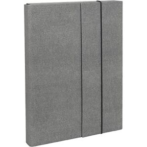 Bigso Box of Sweden A4 Folder with Elastic Strap Fibreboard and Paper File Folder Spacious Folder Organiser for Documents, Files, Letters etc. Grey Bigso Box of Sweden A4 Folder with Elastic Strap Fibreboard and Paper File Folder Spacious Folder Organiser for Documents, Files, Letters etc. Grey