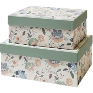 Rössler Papier 13491537000 - Gift Box Set with Lid, 2 Rectangular Cardboard Boxes Rössler Papier 13491537000 - Gift Box Set with Lid, 2 Rectangular Cardboard Boxes
