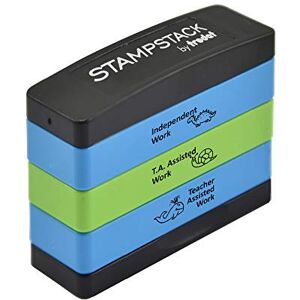 Trodat 3-in-1 Teacher Stamp – Mark Children´s Work as Assisted, T.A. Assisted or Independent – Version 1,Blue,65x52x21 mm Trodat 3-in-1 Teacher Stamp – Mark Children´s Work as Assisted, T.A. Assisted or Independent – Version 1,Blue,65x52x21 mm
