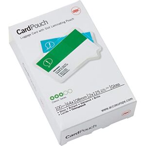 GBC 3740433 Gloss Card Laminating Pouches, Pack of 100,Transparent,64x108mm 2x125 Micron GBC 3740433 Gloss Card Laminating Pouches, Pack of 100,Transparent,64x108mm 2x125 Micron