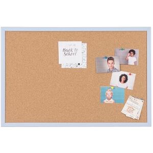 Bi-Office Cork Board, MDF Frame, Pastel Blue, 90 x 60 cm Bi-Office Cork Board, MDF Frame, Pastel Blue, 90 x 60 cm