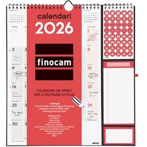 Finocam Wall Calendar 2026 Plus Month View January December 2026 (12 Months) Calendar 2026 to Note Neutral Catalan Monthly Planner Finocam Wall Calendar 2026 Plus Month View January December 2026 (12 Months) Calendar 2026 to Note Neutral Catalan Monthly Planner