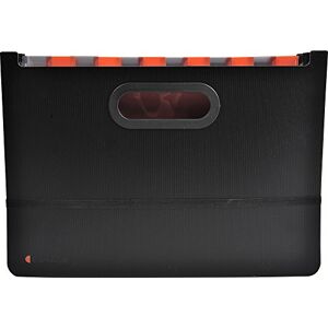 Exacompta Ref 58934E Exadesk Expanding Case 330 x 250mm in Size, Suitable for A4 Documents, 2.2mm Rigid Polypropylene, 24 Sections, Label Holders Black Exacompta Ref 58934E Exadesk Expanding Case 330 x 250mm in Size, Suitable for A4 Documents, 2.2mm Rigid Polypropylene, 24 Sections, Label Holders Black