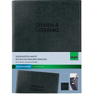 Sigel SM136 Menu Folder with Book Screw Cover for A5 Plastic Black Sigel SM136 Menu Folder with Book Screw Cover for A5 Plastic Black