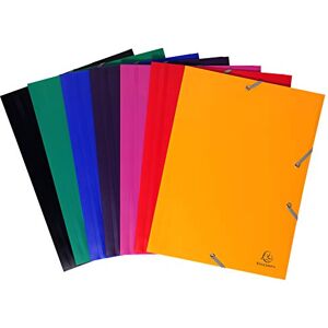 Exacompta Ref 55900E Uni PP Opaque Elasticated 3-Flap Folder Suitable for A4 Documents, 0.5mm Polypropylene, Suitable for Confidentiality Assorted Colours (Pack of 60) Exacompta Ref 55900E Uni PP Opaque Elasticated 3-Flap Folder Suitable for A4 Documents, 0.5mm Polypropylene, Suitable for Confidentiality Assorted Colours (Pack of 60)