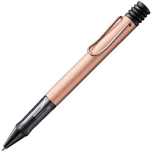 Lamy Lx rosegold Ballpoint Pen lightweight Pen with transparent, ergonomic grip & line width M anodized aluminum body – including largecapacity refill M 16 in black & metal case Lamy Lx rosegold Ballpoint Pen lightweight Pen with transparent, ergonomic grip & line width M anodized aluminum body – including largecapacity refill M 16 in black & metal case