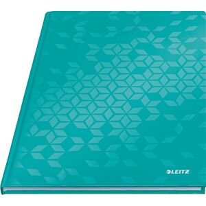 Leitz WOW Notebook A4 Lined, Hardcover, 160 Pages, 80 Sheets of FSC-Certified Paper (80 g/m²), Laminated Cover, Thread Binding, For Office, School or as a Diary, Ice Blue, 46251051 Leitz WOW Notebook A4 Lined, Hardcover, 160 Pages, 80 Sheets of FSC-Certified Paper (80 g/m²), Laminated Cover, Thread Binding, For Office, School or as a Diary, Ice Blue, 46251051