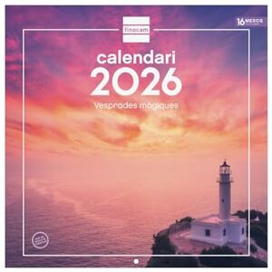 Finocam Wall Calendar 2026 30x30 cm Month View January December 2026 + Sep.- Dec. 2025 (4 months) reduced Calendar 2026 Magical sunsets images Catalan Finocam Wall Calendar 2026 30x30 cm Month View January December 2026 + Sep.- Dec. 2025 (4 months) reduced Calendar 2026 Magical sunsets images Catalan