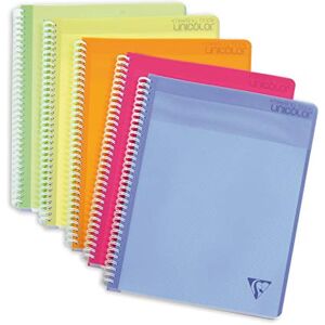 Clairefontaine 328000C Collection LiniColour Fresh Meeting Book Spiral Notebook A4+ 22.5x29.7cm 160 Pages White Paper 90g Clear Polypro Cover Random Colour Clairefontaine 328000C Collection LiniColour Fresh Meeting Book Spiral Notebook A4+ 22.5x29.7cm 160 Pages White Paper 90g Clear Polypro Cover Random Colour