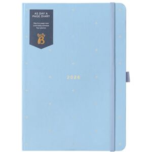 Busy B 2026 Dual Schedule A5 Diary Daily Planner with Two Schedules, Faux Leather Powder Blue & Gold Foil Cover Work-Life Balance Organiser for Busy Professionals Jan to Dec 2026 Diary Busy B 2026 Dual Schedule A5 Diary Daily Planner with Two Schedules, Faux Leather Powder Blue & Gold Foil Cover Work-Life Balance Organiser for Busy Professionals Jan to Dec 2026 Diary
