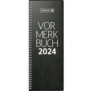 BRUNNEN Daily calendar model 784 2024, 1 page = 2 days, sheet size 10.8 x 29.7 cm, black BRUNNEN Daily calendar model 784 2024, 1 page = 2 days, sheet size 10.8 x 29.7 cm, black