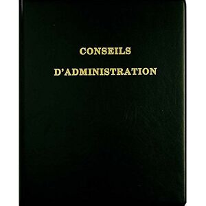 Exacompta Ref 550E Board of Directors Ring Binder 297 x 210mm in Size, Suitable for A4 Documents, Includes 100 Sheet Refill Pad, 4 Rings Black (French Text) Exacompta Ref 550E Board of Directors Ring Binder 297 x 210mm in Size, Suitable for A4 Documents, Includes 100 Sheet Refill Pad, 4 Rings Black (French Text)