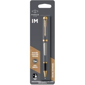 PARKER IM Rollerball Pen Brushed Metal Fine Point Black Ink PARKER IM Rollerball Pen Brushed Metal Fine Point Black Ink