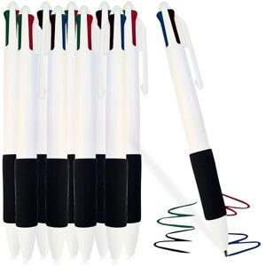 G4GADGET 10pk 4 Colour Ballpoint Pens – Multi-Ink Retractable Pens with Red, Blue, Green & Black Ink – Handy Grip, Smooth Writing – Ideal for School, Office, Journaling & Lists G4GADGET 10pk 4 Colour Ballpoint Pens – Multi-Ink Retractable Pens with Red, Blue, Green & Black Ink – Handy Grip, Smooth Writing – Ideal for School, Office, Journaling & Lists