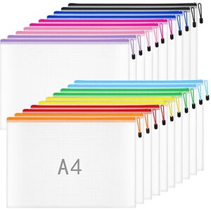 NORTHERN BROTHERS Plastic Wallets A4 Zip Wallets Zip Lock Bags Platic Zip Folder Zipper File Bag Zipped Document Wallet for School Office Travel Storage 20PCS NORTHERN BROTHERS Plastic Wallets A4 Zip Wallets Zip Lock Bags Platic Zip Folder Zipper File Bag Zipped Document Wallet for School Office Travel Storage 20PCS