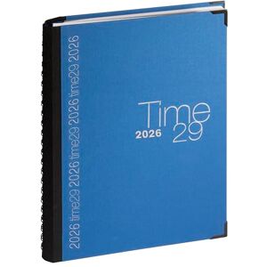 Exacompta 296122E Time 29S Spiral Lined Canvas Daily Diary 21 cm x 29.7 cm January 2025 to December 2025 Blue Exacompta 296122E Time 29S Spiral Lined Canvas Daily Diary 21 cm x 29.7 cm January 2025 to December 2025 Blue