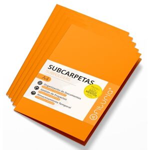 OFITURIA A4 Cardboard Subfolders, Paper Filing Folders 180 g, File Folder for Documents, Pack of 50 Coloured Office Subfolders for Filing and Sorting Papers – (Orange) OFITURIA A4 Cardboard Subfolders, Paper Filing Folders 180 g, File Folder for Documents, Pack of 50 Coloured Office Subfolders for Filing and Sorting Papers – (Orange)
