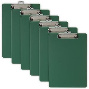 Officemate Recycled Plastic Clipboard, Letter Size, Green, Pack of 6 (83084) Officemate Recycled Plastic Clipboard, Letter Size, Green, Pack of 6 (83084)