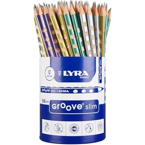 LYRA Groove Slim Graphite 96 Pencils HB Metallic Lacquered Tri-Fold with Recessed Grip LYRA Groove Slim Graphite 96 Pencils HB Metallic Lacquered Tri-Fold with Recessed Grip