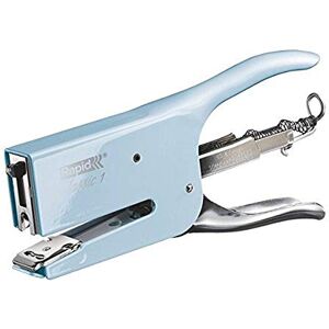 Rapid Retro K1 Stapling Pliers, 50 Sheet Capacity, Stapling and Pinning, Uses 24/6 and 24/8 mm Staples, Metal, Fondant Blue, 5000492 Rapid Retro K1 Stapling Pliers, 50 Sheet Capacity, Stapling and Pinning, Uses 24/6 and 24/8 mm Staples, Metal, Fondant Blue, 5000492