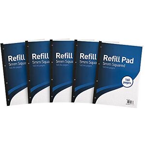 SUMMIT A4 Refill Pad, 5 mm Squared, 160 Page, Pack of 5 SUMMIT A4 Refill Pad, 5 mm Squared, 160 Page, Pack of 5