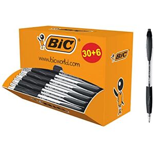 BIC Atlantis Classic Retractable Ballpoint Pens Medium Tip 1.0 mm Box of 30 + 6 Black BIC Atlantis Classic Retractable Ballpoint Pens Medium Tip 1.0 mm Box of 30 + 6 Black