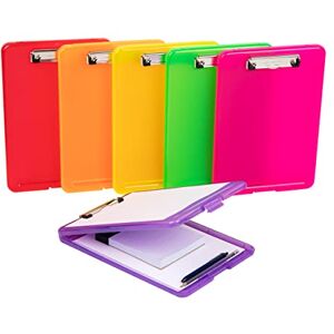 Mind Reader Clipboard, Plastic Letter, Bottom Opening Storage, Low Profile Clip, School, Office, Pack of 6, Colors, Translucent 6 Pack Mind Reader Clipboard, Plastic Letter, Bottom Opening Storage, Low Profile Clip, School, Office, Pack of 6, Colors, Translucent 6 Pack