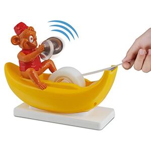 Amazeko Monkey Tape Dispenser with Clapping Motion, Fun Animal Desk Decor, 1 in Core, Non-Slip Weighted Banana Amazeko Monkey Tape Dispenser with Clapping Motion, Fun Animal Desk Decor, 1 in Core, Non-Slip Weighted Banana