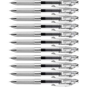 Pentel BLN75TL-AX EnerGel Pure Retractable Gel Roller Pen, 0.25 mm Line Width, Needle Tip, Refillable, Black Pentel BLN75TL-AX EnerGel Pure Retractable Gel Roller Pen, 0.25 mm Line Width, Needle Tip, Refillable, Black