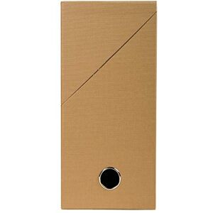 Exacompta Ref 89428E Canvas Transfer Box 250 x 330mm in Size, Suitable for Storing A4 Documents, 120mm Spine, Metal Finger Hole, Spine Label Tobacco Exacompta Ref 89428E Canvas Transfer Box 250 x 330mm in Size, Suitable for Storing A4 Documents, 120mm Spine, Metal Finger Hole, Spine Label Tobacco