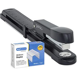 Rapesco 1464 Germ-Savvy Antibacterial, Marlin Long Arm Stapler & 5000 x 26/6 mm Staples, Black Rapesco 1464 Germ-Savvy Antibacterial, Marlin Long Arm Stapler & 5000 x 26/6 mm Staples, Black