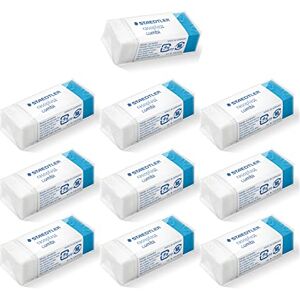 STAEDTLER 526 BT30 erasers rasoplast Combi Phthalate and Latex Free, Pack of 10, White/Blue, 526 BT30X STAEDTLER 526 BT30 erasers rasoplast Combi Phthalate and Latex Free, Pack of 10, White/Blue, 526 BT30X