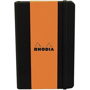 Rhodia 118669C Rigid Black Webnotebook A5 192 pages Plain Ivory Clairefontaine Paper 90 g/m Bookmark, Elastic Closure Faux Leather Cover Rhodia 118669C Rigid Black Webnotebook A5 192 pages Plain Ivory Clairefontaine Paper 90 g/m Bookmark, Elastic Closure Faux Leather Cover