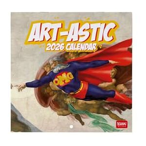 LEGAMI Wall Calendar 2026, The Art of Fun, Small Wall Calendar, 12 Months and Yearly Planner, in 6 Languages, Space for Notes, Zodiac Signs, International Holidays, 18 x 18 cm LEGAMI Wall Calendar 2026, The Art of Fun, Small Wall Calendar, 12 Months and Yearly Planner, in 6 Languages, Space for Notes, Zodiac Signs, International Holidays, 18 x 18 cm