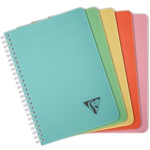 Clairefontaine 327546C Collection LiniColour ESSENCE A Spiral Notebook A5 14,8x21 cm 180 Ruled Pages White Paper 90 g Transparent Polypro Cover Random Colour Clairefontaine 327546C Collection LiniColour ESSENCE A Spiral Notebook A5 14,8x21 cm 180 Ruled Pages White Paper 90 g Transparent Polypro Cover Random Colour