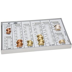 WEDO 160758037 Coin Tray with Metal Base 26.8 x 16.5 x 3.5 cm Light Grey WEDO 160758037 Coin Tray with Metal Base 26.8 x 16.5 x 3.5 cm Light Grey