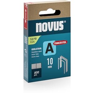 Novus Tools Fine Wire Staples 10mm Stainless Steel 800 Staples Type 53/10 for Fabrics, Wire Mesh & More Novus Tools Fine Wire Staples 10mm Stainless Steel 800 Staples Type 53/10 for Fabrics, Wire Mesh & More