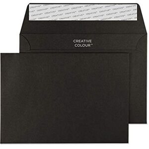 Blake Creative Colour C6 114 x 162 mm 120 gsm Peel & Seal Wallet Envelopes (114) Jet Black Pack of 500 Blake Creative Colour C6 114 x 162 mm 120 gsm Peel & Seal Wallet Envelopes (114) Jet Black Pack of 500